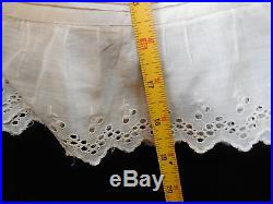 Antique Child / Doll 3Pc Outfit Circa 1910 Edwardian Dress Slip Bloomers Eyelet