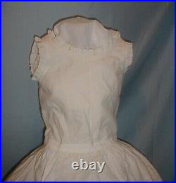 Antique Child's Dress Slip Petticoat Victorian 1860's White Cotton