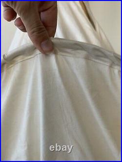 Antique Cotton Flexible Hoop Skirt Petticoat Slip Gown 3 Tiered Vintage
