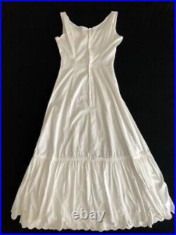Antique Edwardian Cotton Princess Slip Dress