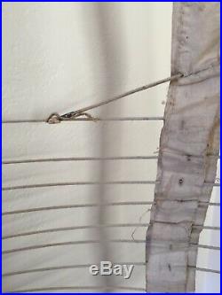 Antique Hoop Wire Cage Underskirt Collapsible Frame 1800s Victorian Skirt Dress