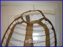 Antique Victorian 1800's Dress Bustle Wire Cage Hoop Skirt/Civil War/Hour Glass