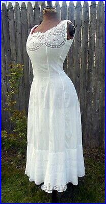 Antique Victorian Edwardian Gibson Girl S-Bend 9-Gore Princess Slip Petticoat