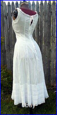 Antique Victorian Edwardian Gibson Girl S-Bend 9-Gore Princess Slip Petticoat