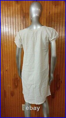 Antique Victorian Edwardian Off White Nightgown/Dress/Undergarment Size Medium