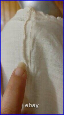Antique Victorian Edwardian Off White Nightgown/Dress/Undergarment Size Medium
