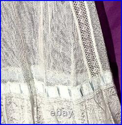 Antique Victorian Woman Undergarment Slip Petticoat Wedding Dress Underskirt