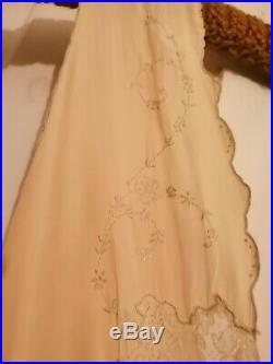Antique Vintage 1930s Pure Silk & Lace slip / Nightdress / nightie/ dress