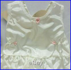 Antique Vintage White Baby Doll Wedding Christening Dress, Slip, Viel