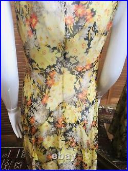 Art Deco Chiffon Dress Jacket And Silk Slip 3Pc Set 1920s Dress