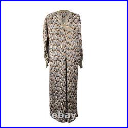 Authentic Missoni Vintage Knit Long Sleeve Maxi Dress with V Neck Size S
