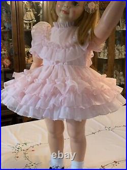 BEAUTIFUL VINTAGE SWEET N SASSY Sheer Pink Party Dress/Slip/Excellent/Size 2T