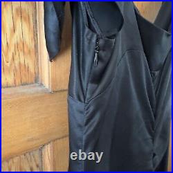 BETSEY JOHNSON Retro Vintage 90 Y2K Black Silk Slip Ruched Midi Dress 8