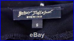 BETSEY JOHNSON Vintage 90s Black Slip Dress Small