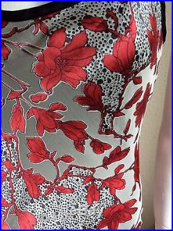 BETSY JOHNSON Vintage Rayon/Silk Blend Floral Print Slip Dress Size M