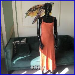 BNWT Vintage Ghost Coral Slip Dress Size XS Summer 80s 90s