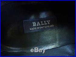 Bally Slip On Shoes Mens Switzerland Black Vintage Tuxedo Formal Dress US10