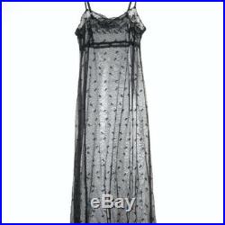 Betsey Johnson'96 Vintage Maxi Lace Slip Dress + Slip Size S