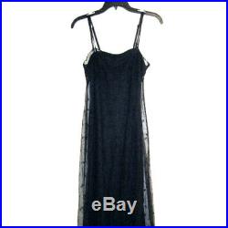 Betsey Johnson'96 Vintage Maxi Lace Slip Dress + Slip Size S