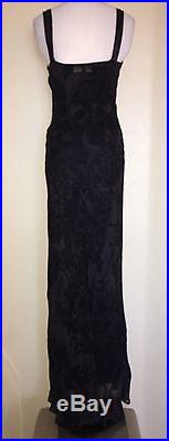 Betsey Johnson Long Maxi Floral Sheer WithSlip Dress Vtg 90s M