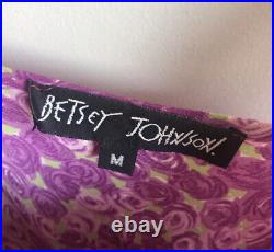 Betsey Johnson? NY Ribbon Vintage 90s Slip Dress Pink RARE Y2K Reformation