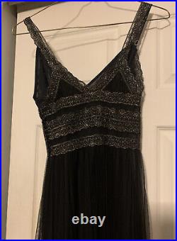 Betsey Johnson Vintage Pleated Lace Slip Dress XS 6 90s Y2K UO Reformation