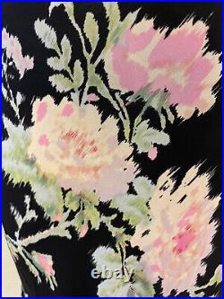 Betsey Johnson Vintage Slip Dress Y2k 2000's 90's Floral Fairy Hankerchief Hem 6
