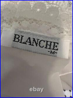 Blanche by Bridal Robe And Slip Gown Nylon Lace Peignoir Lingerie