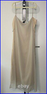 Calvin Klein Collection VINTAGE RARE 90s Minimalist Silk Slip dress Kate Moss