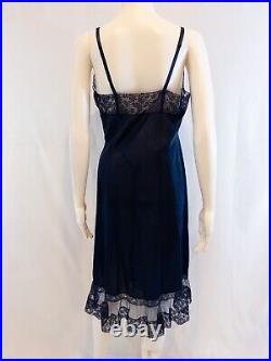 Carter's Du Pont Nylon and Lace Navy Full Slip 36 Average, Slip Dress