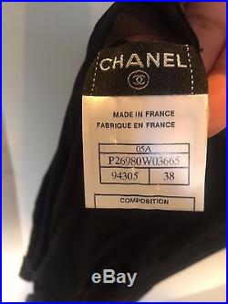 Chanel Vintage Mini Black Dress, with matching slip size 38 (slip 100% silk)