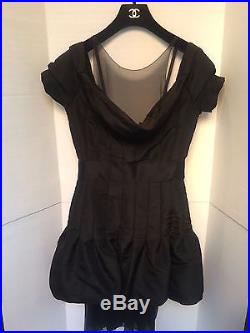 Chanel Vintage Mini Black Dress, with matching slip size 38 (slip 100% silk)