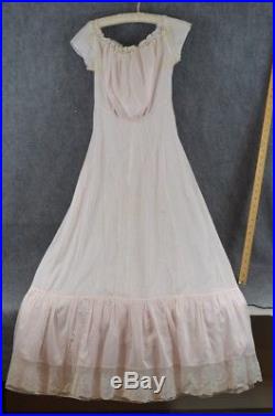 Chemise full length slip camisole long dress Victorian antique original 1890