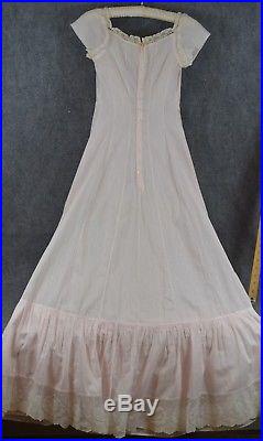 Chemise full length slip camisole long dress Victorian antique original 1890