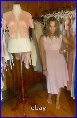 Chiffon Slip Dress 1940s Pink S Vintage Slip Dress