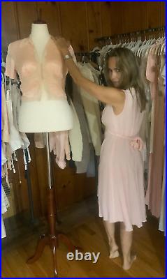 Chiffon Slip Dress 1940s Pink S Vintage Slip Dress