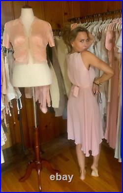 Chiffon Slip Dress 1940s Pink S Vintage Slip Dress