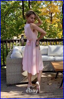 Chiffon Slip Dress 1940s Pink S Vintage Slip Dress