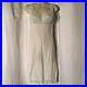 Christian Dior Bergdorf Goodman White Ivory Lace Bust Trim Slip Dress Gown 36