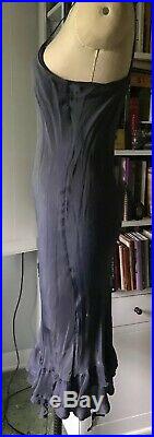 Comme des Garcons Vintage Silky Ruffled Slip dress SZ m. Grey