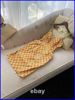 Custom Made To Order Vintage Plaid Sweetheart Neck Slip Dress Plus 1X-10X L674
