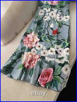 Custom Made To Order Vintage Square Neck Floral Slip Dress Party Plus1X-10X L672