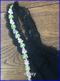 D&G Dolce & Gabbana Black Hugging Slip Dress Vintage Busti Strappy Size 44 Uk12