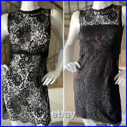 D&G by Dolce & Gabbana Vintage Lace Cocktail Dress with Separate Silky Slip