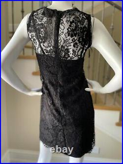 D&G by Dolce & Gabbana Vintage Lace Cocktail Dress with Separate Silky Slip