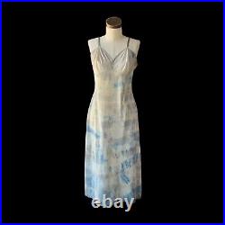 DYED PETALS Vintage Hand Botanically Dyed Tie-Dyed Slip Dress S/M 36