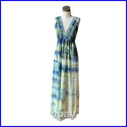 DYED PETALS Vintage Hand Botanically Dyed Tie-Dyed Slip Dress S/M 36