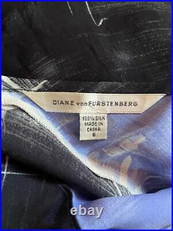Diane Von Furstenberg DVF Vintage Silk Slip Dress Y2K Medium M 8