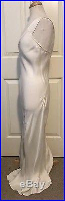 Divine! Vintage Real Calvin Klein10 Ivory Heavy Silk Charmeuse Slip Dress