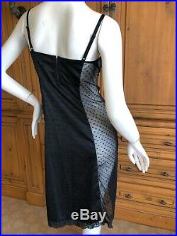 Dolce & Gabbana Lingerie Vintage Sheer Lace Slip Dress Size 38 B